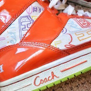 Orange Coach Norra Sneakers